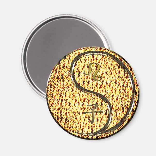 Íman Leão & Rato de Fogo (Front/Back)