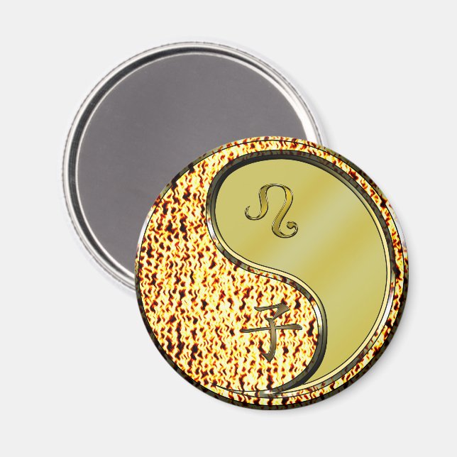 Íman Leão & Rato de Metal (Front/Back)