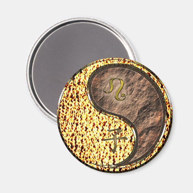 Íman Leão & Rato de Terra (Front/Back)