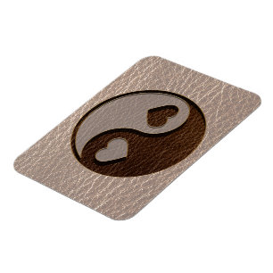 Íman Leather-Look Yin Yang Heart Soft
