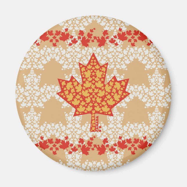 ÍMAN LEAVES ON LEAVES (CANADA FLAG) BY MASANSER (Frente)