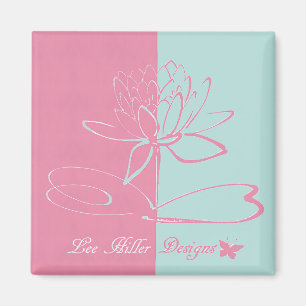 Íman Lee Hiller Designs Acordes Rosa Água
