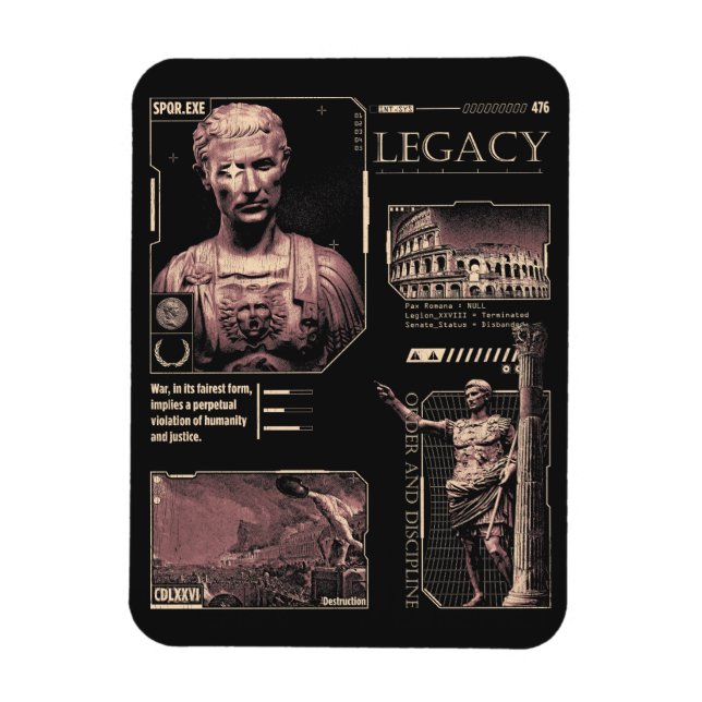 Íman Legado - Design Brutalista (Vertical)