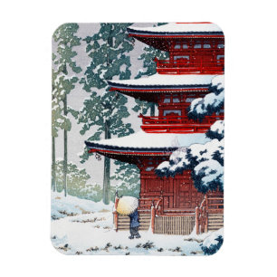 Íman Legal arte paisagística de Hasui Kawase Winter