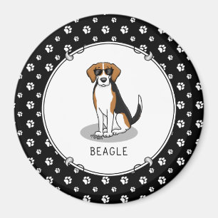 Íman Legal Beagle com óculos de sol (triz cor 3) Engraç