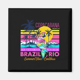 Íman Legal Copacabana Beach Brasil Rio Summer Vibes Gra