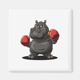Íman Legal Costume De Atleta De Boxing Para Hippo E Ani
