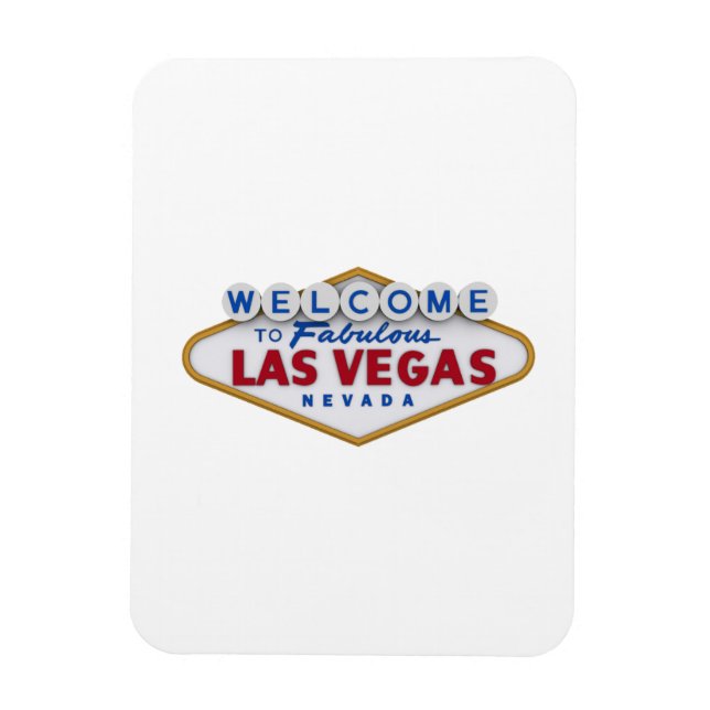 Íman legal designer magnet bem-vindo a las vegas (Vertical)