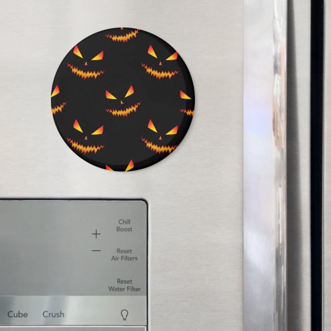 Íman Legal e assustador Jack O'Lantern encara o padrão  (In Situ (Fridge))