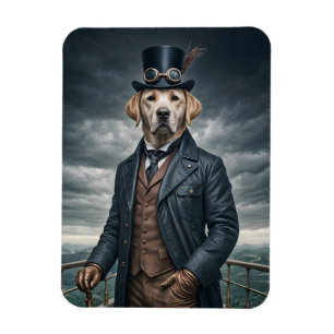 Íman Legal Elegante Victoriana Steampunk Labrador Dog A