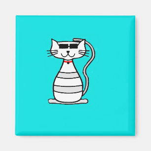 Íman Legal gato com óculos de sol