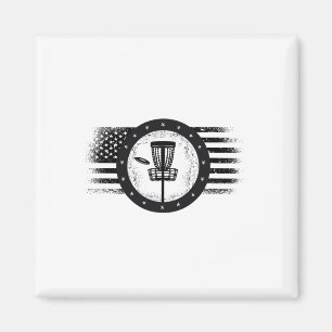 Íman Legal Golf Sport Usa Grunge Flag - Disk Golf