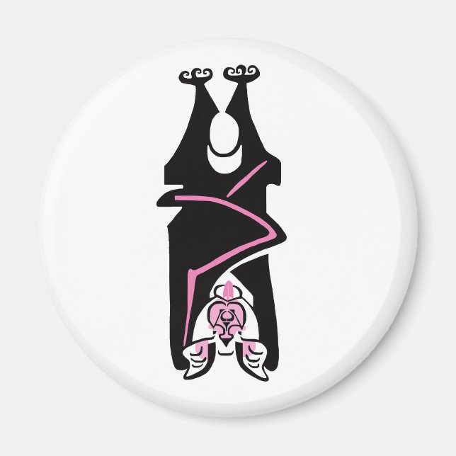 Íman Legal gráfico - Black BAT - Halloween- Wildlife (Frente)