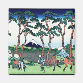 Íman Legal japonês Hokusai Fuji Ver paisagem