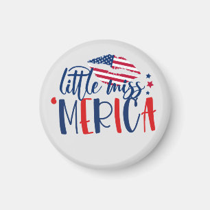 Íman Legal Miss América Merica Red White Blue EUA