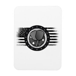 Íman Legal Pickleball Sport USA Grunge Flag - Picklebal