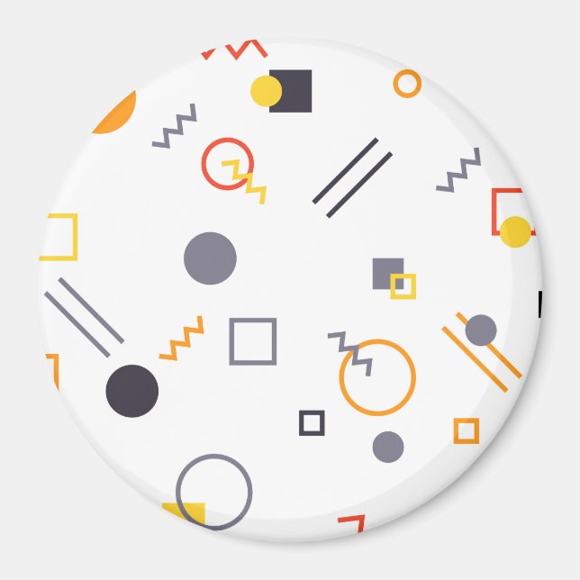 Íman Legal, única, moderna, ilustração de abstrato urba (Frente)