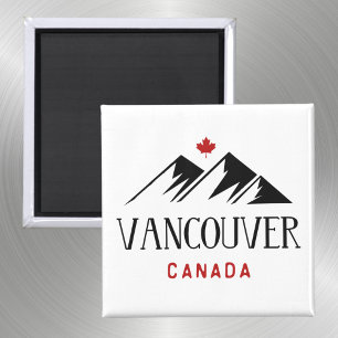 Íman Legal Vancouver Canada Mountain Mapeando Folha