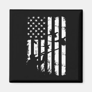 Íman Legal Waterfowl American Vintage Usa Flag Pheasant