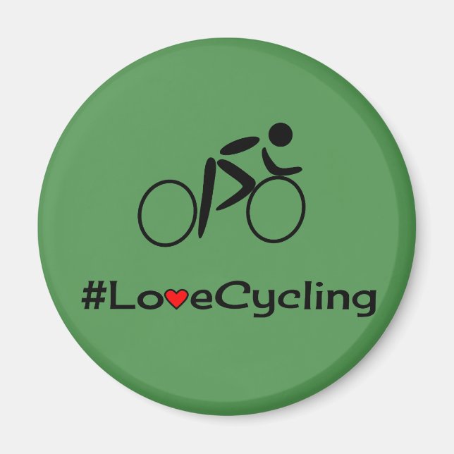 Íman Legenda de ciclismo de amor verde (Frente)