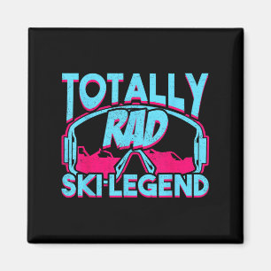 Íman Legenda de Esqui Totalmente Rad Retro Vintage 80s