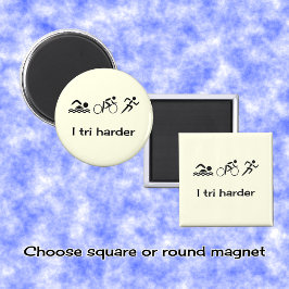 Íman Legenda de pictograma engraçada de Triathlon