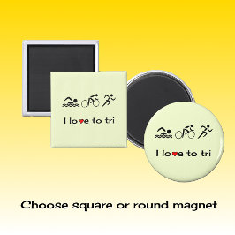 Íman Legenda de pictogramas motivadora de triatlo