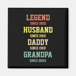 Íman Legenda Retro Personalizada Avô Pai Marido 