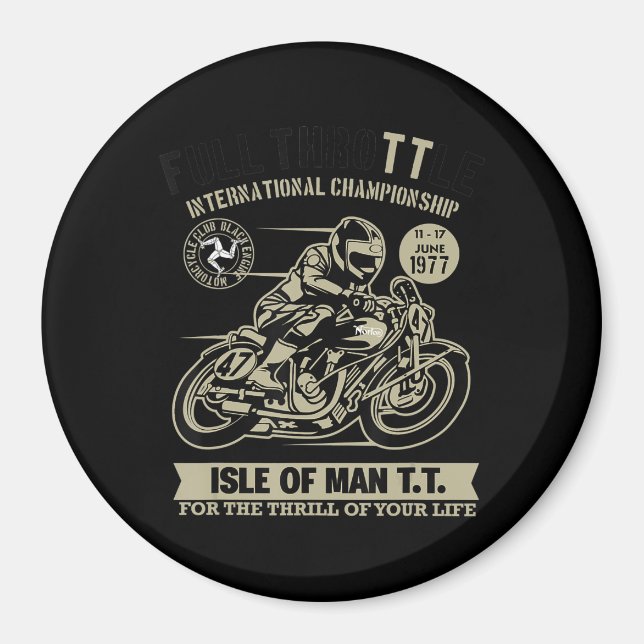 Íman Legendário Com Presente De Arte De Motociclismo (Frente)