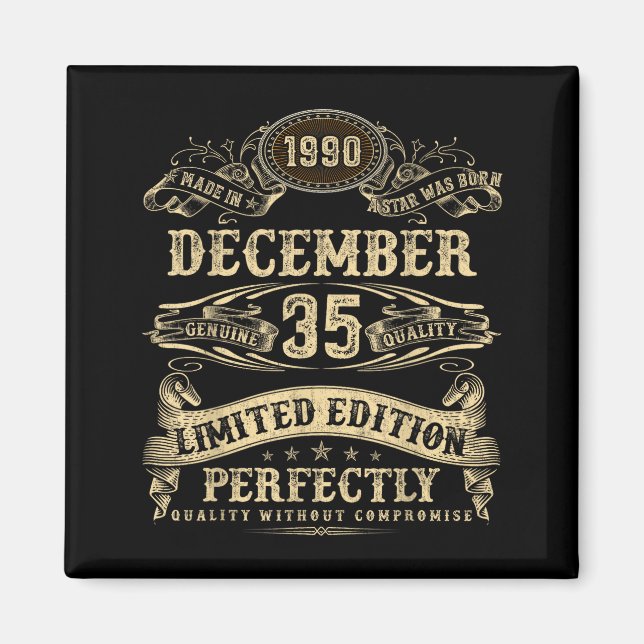 Íman Legendary Man Born December 1990 35th Birthday  (Frente)