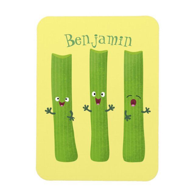 Íman Legumes de trio com aipo-branco (Vertical)
