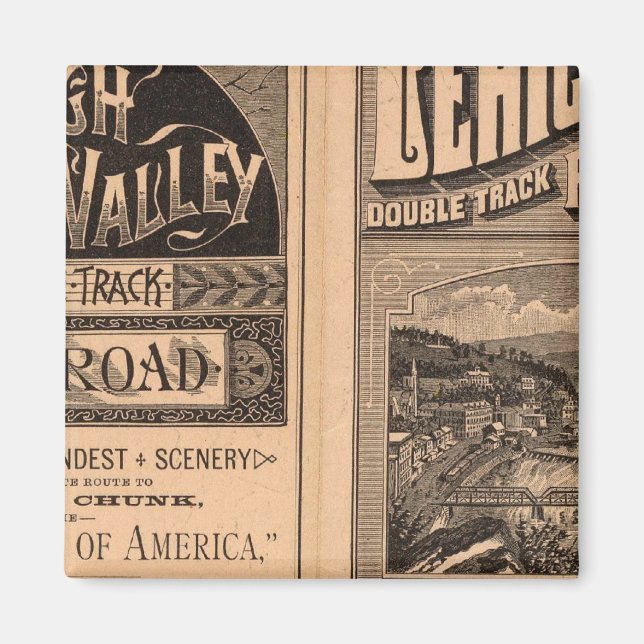 Íman Lehigh Valley Railroad (Frente)