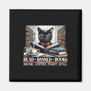 Íman Leia Livros Banidos Bebem Café Lov Mau