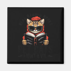 Íman Leia Livros Banidos Gatos de Pet Combatem Mau Lido