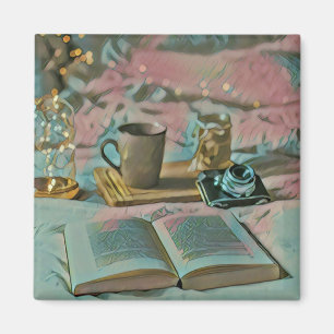 Íman Leia Livros, Beba Café