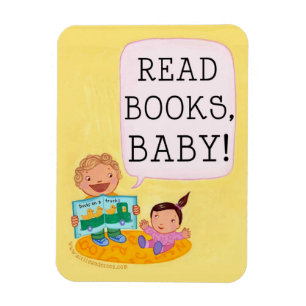 Íman Leia livros, bebê! ímã