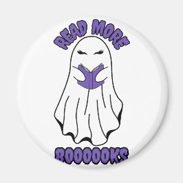 Íman Leia mais livros Halloween Ghost Purple
