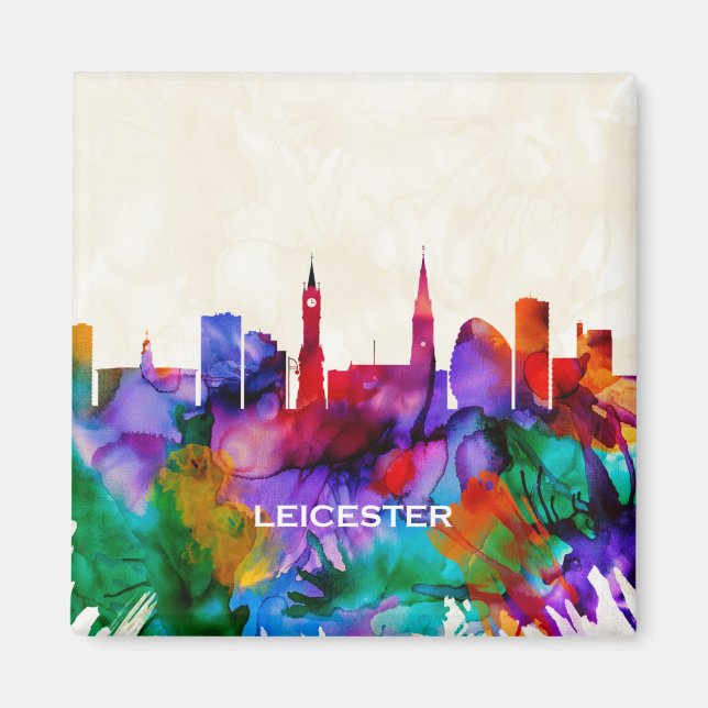 Íman Leicester Skyline (Frente)