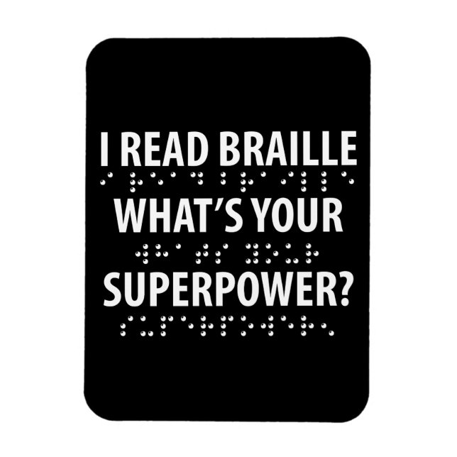 Íman Leio Braille Qual é o seu superpoder (Vertical)
