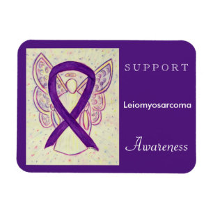Íman Leiomyosarcoma (LMS) Sensibilização Ribbon Angel