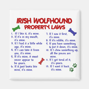 Íman Leis 2 da propriedade do WOLFHOUND IRLANDÊS