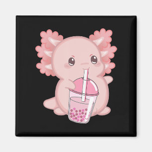 Íman Leite De Morango Cute Axolotl Japonês, Manguinheir