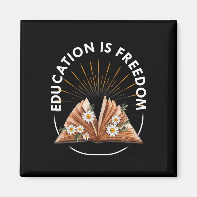Íman Leitor do Livro Educação É Liberdade História Negr (Frente)