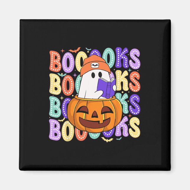 Íman Leitura da Bibliotecária do Halloween do Professor (Frente)