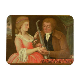 Íman Leitura da palma (óleo na canvas)