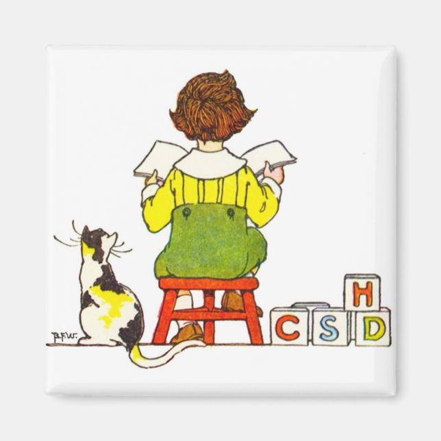 Íman Leitura de menino (Frente)