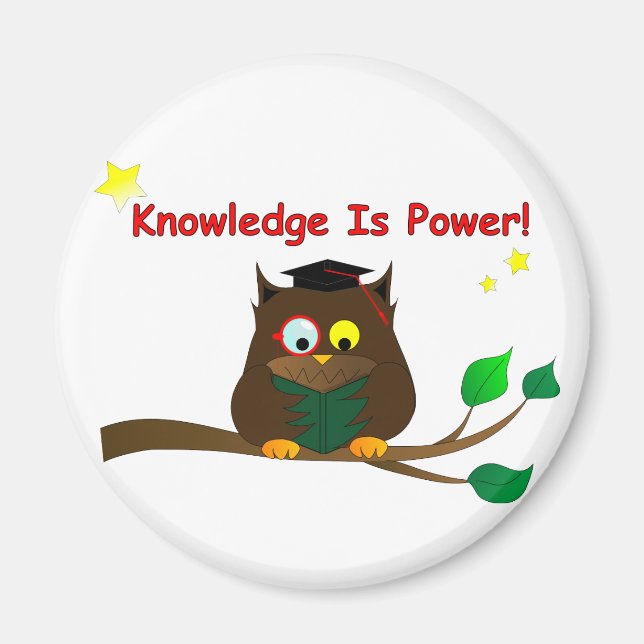 Íman Leitura de Wise Owl (Frente)
