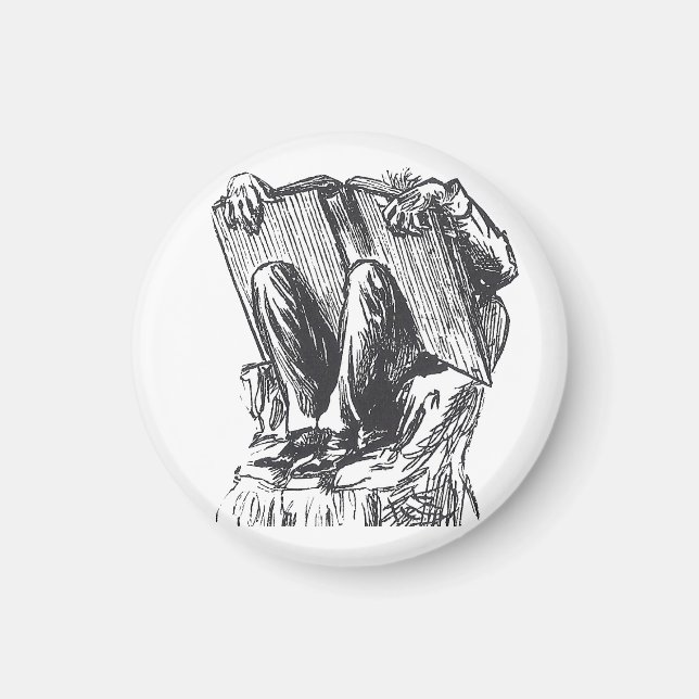 Íman Leitura de worm de bookim (Frente)