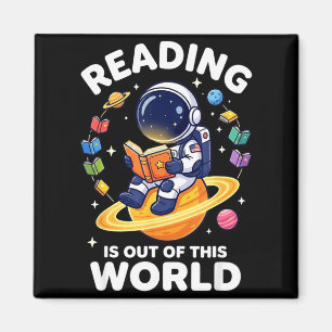 Íman Leitura engraçada do espaço é livros fora deste mu