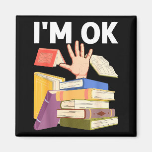 Íman Leitura engraçada livro leitura nerd bibliotecário